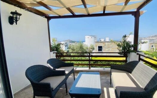 BODRUM YALIKAVAK- SATILIK VİLLA ÖZEL PLAJLI SİTE İÇERİSİNDE